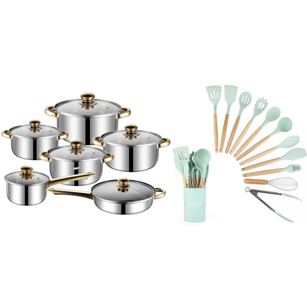 Set Pentole 12pz + Set Cucina